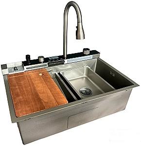 Chiuveta de bucatarie SanDonna HD7550 Crom Satin (VOR82367)