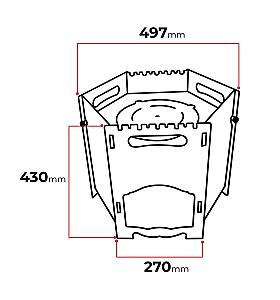 Gratar pentru frigarui ArtFlame Pablo
