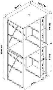 Etajera Bofigo 12-38-08 Anthracite
