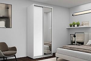 Dulap-cupe Nex Home 1 Oglinda + 1 PAL Alb