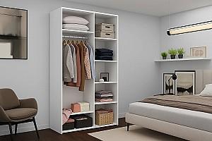 Dulap-cupe Nex Home 1 Oglinda + 1 PAL Alb