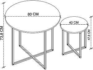 Set mobila de gradina Bofigo 34-01-08 Anthracite