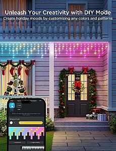 Iluminare inteligenta GOVEE RGBIC Icicle Ligths