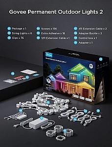 Iluminare inteligenta GOVEE RGBICW Permanent Outdoor Lights 2