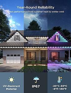 Iluminare inteligenta GOVEE RGBICW Permanent Outdoor Lights 2