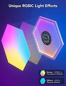 Iluminare inteligenta GOVEE Glide Hexa Light Panels