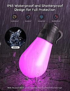 Iluminare inteligenta GOVEE RGBIC Smart Outdoor String Lights