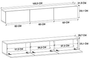 Tumba pentru televizor Bofigo 11-15-02 Pine