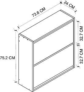 Dulap pentru incaltaminte Bofigo 18-02-02 Pine