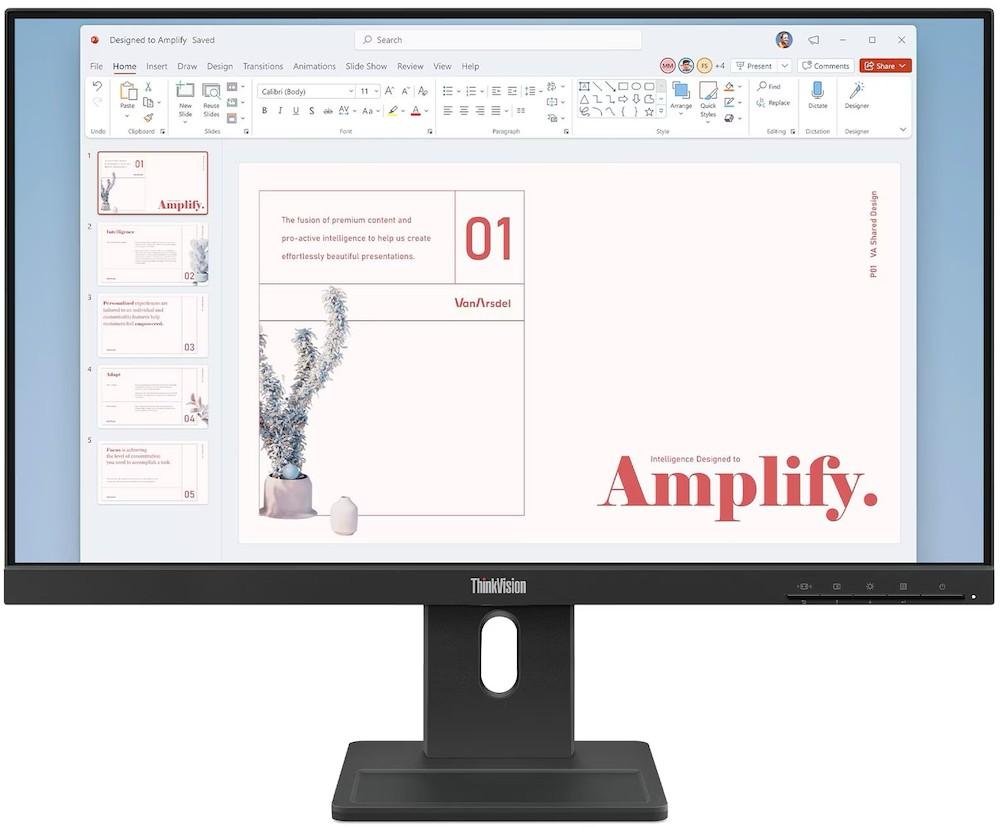 Monitor Lenovo ThinkVision E24-40 Raven Black (64BAMAT1EU)