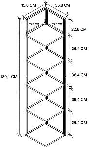 Etajera Bofigo 15-18-01 White