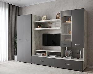 Living ML Mobila ML-1 (var.1) Stejar Kraft Alb/Antracit