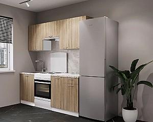 Set mobila bucatarie ML Mobila Omega-3 2/1.4 m Stejar Sonoma