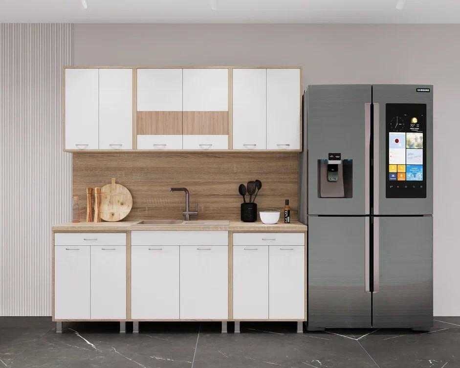 Set mobila bucatarie ML Mobila Omega-5 2 m stejar sonoma