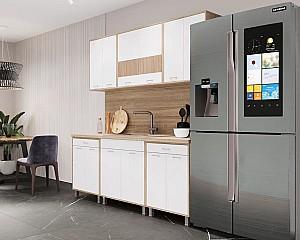 Set mobila bucatarie ML Mobila Omega-5 2 m stejar sonoma