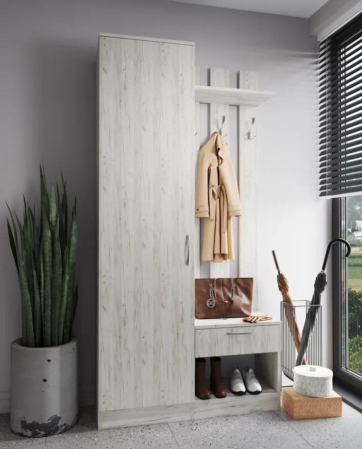 Antreu ML Mobila ML-8 (stang) Stejar Kraft Alb