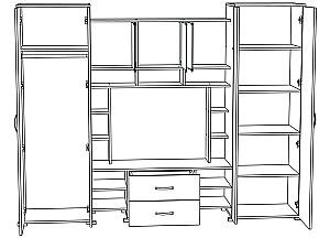 Living ML Mobila ML-9 Antracit/Stejar Kraft Alb