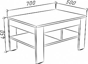 Masuta de cafea, reviste ML Mobila Vega Nr.9 Stejar Auriu/Antracit