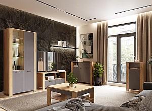 Masuta de cafea, reviste ML Mobila Vega Nr.9 Stejar Auriu/Antracit