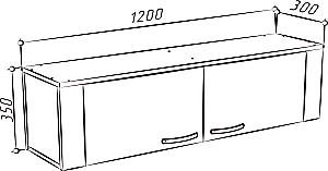 Raft de perete ML Mobila Vega Nr.7 Stejar Auriu/Antracit