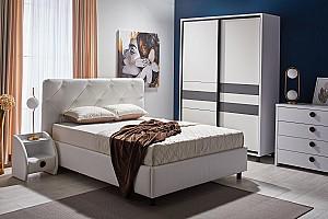 Set dormitor Ambianta Cristal Alb