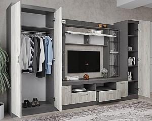 Living ML Mobila ML-2 Stejar Craft Alb/Antracit