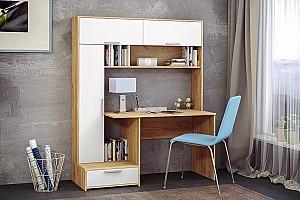 Masa pentru calculator ML Mobila ML-1 Stanga stejar auriu/alb