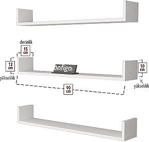 Raft de perete Bofigo 13-90-01 White