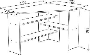Masa de birou ML Mobila ML-8 stejar sonoma