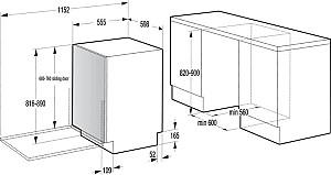 Masina de spalat vase incorporabilă Gorenje GV673B66