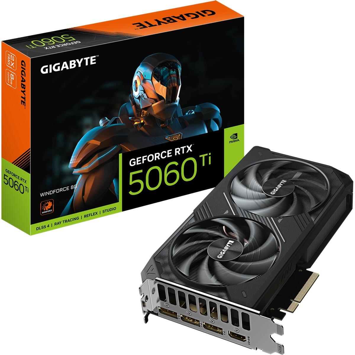 Placa video Gigabyte GeForce RTX 5060 Ti Windforce Max OC 8G