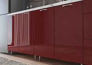 Set mobila bucatarie ML Mobila AGT 2m Alb/Burgundi