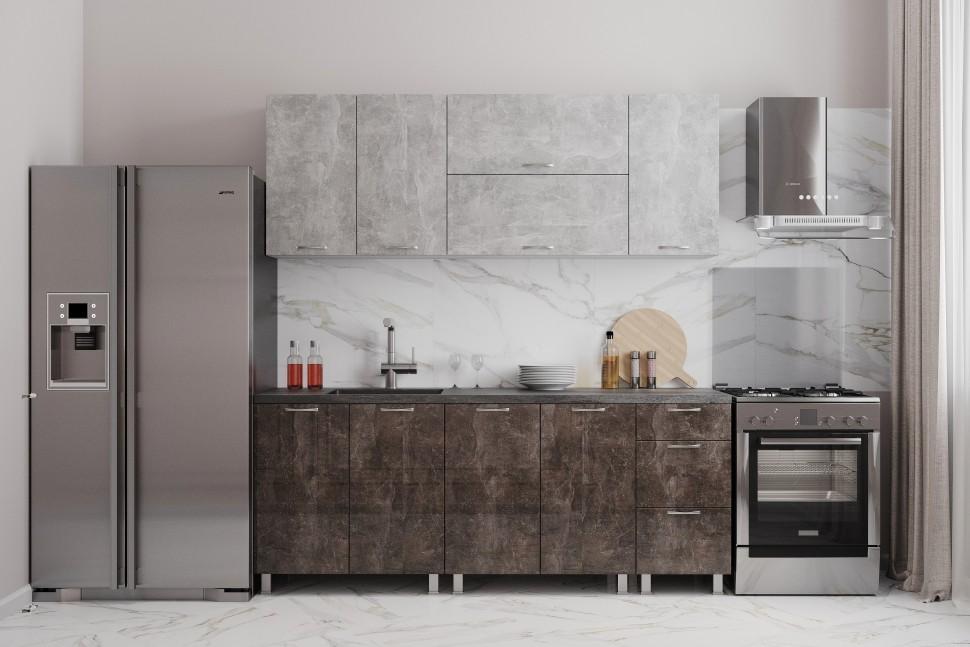 Set mobila bucatarie ML Mobila JAZZ 2 m alb/atelie inchis/atelie deschis