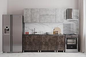 Set mobila bucatarie ML Mobila JAZZ 2 m alb/atelie inchis/atelie deschis