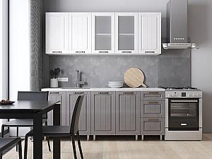 Set mobila bucatarie ML Mobila Provans 2 m Grafit/Alb