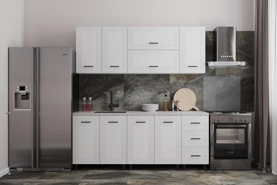 Set mobila bucatarie ML Mobila Eva 2m Alb lucios