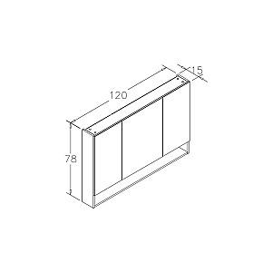 Dulap de baie Orka Malta 120 Antracit Matt
