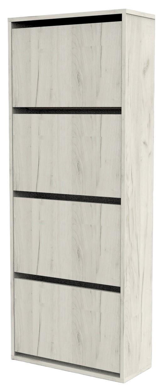 Dulap pentru incaltaminte ML Mobila ML-3 Stejar Craft Alb