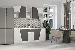 Set mobila bucatarie ML Mobila Briz 2 m Alb/Antracit
