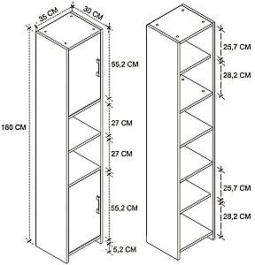 Dulap penal Bofigo 12-26-01 White
