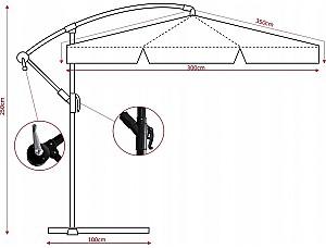Umbrela GardenLine GAO2866 Beige