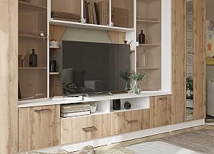 Living ML Mobila ML-8 Alb/Stejar Auriu