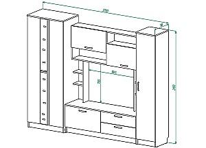 Living ML Mobila ML-3 Wenghe/Artvud Deschis