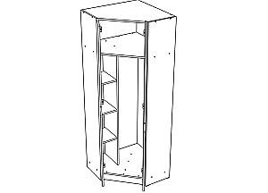 Dulap colt ML Mobila Junior 7 Atelie Deschis/Alb