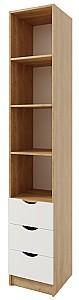 Etajera ML Mobila Junior 8 Stejar Auriu/Alb