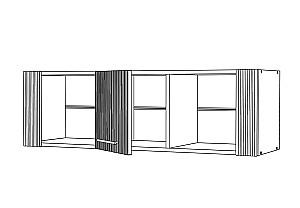 Raft de perete ML Mobila Velvet Nr.4 1300 Stejar Auriu/Laguna Soft