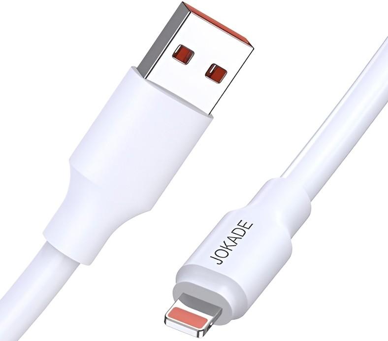 USB сablu Jokade USB-A to Lightning 120W 1M JA018 White