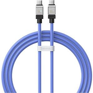 USB сablu Baseus Cable CoolPlay Series Type-C to Type-C 5A 100W 1m Blue