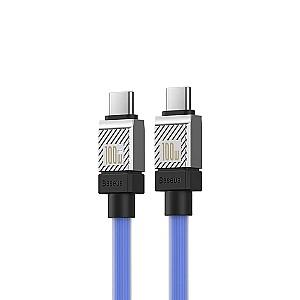 USB сablu Baseus Cable CoolPlay Series Type-C to Type-C 5A 100W 1m Blue