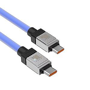 USB сablu Baseus Cable CoolPlay Series Type-C to Type-C 5A 100W 1m Blue